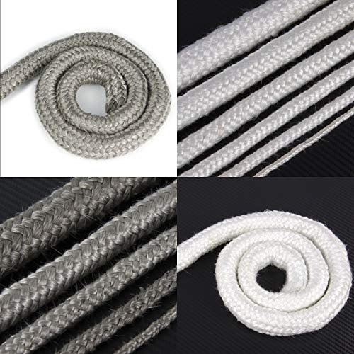 Schlauchland Ofendichtschnur Ø 8mm weiß *** Ofendichtung Fiberglas Seil Kamin Keramik *** weitere Größen und Farben zur Auswahl
