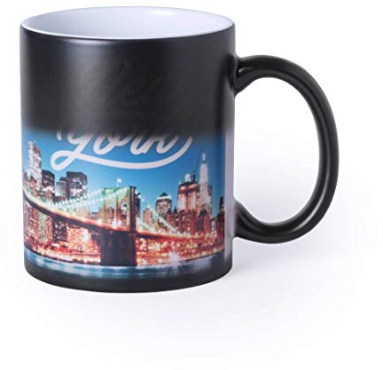 AR Regalos Taza mágica Personalizada con Foto - Negro, Sin Talla