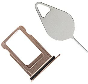 OnlyTech - SIM Card Drawer/Holder Compatible with iPhone 8 Plus Gold - With Installed Waterproof Ring + Extraction Tool
