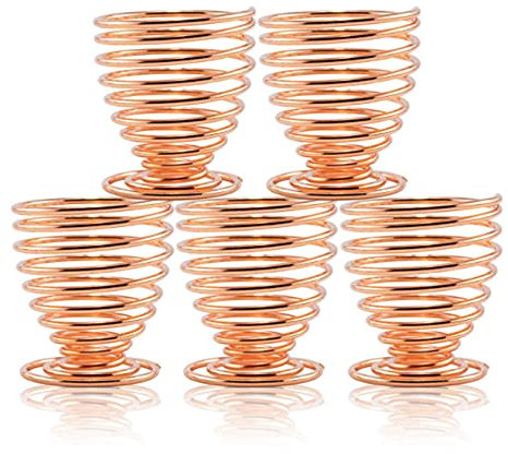 Air Plant Holder Air Plant Tabletop Container Stainless Steel Wire Stand Plant Display Racks, Rose Gold