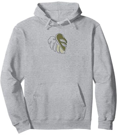Monstera Leaf Monstera Deliciosa Pastell Strichkunst Pullover Hoodie