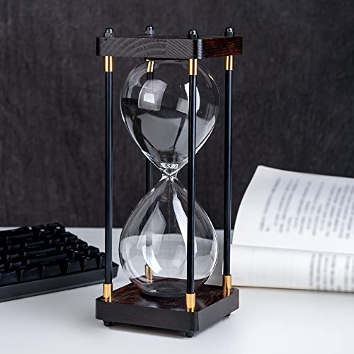 Sanduhr, 60 Minuten, große Sanduhr, dekorativ, leise Uhr für Männer/Frauen, Vintage-Stundenglas-Timer, Moderne Dekoration für Zuhause, Küche, Büro
