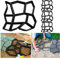 Cecaylie 4 Stück Pflasterform Gehweg Form Pflasterstein D.I.Y. Pflaster Pflastermacher Gießen 43x43x4cm Pflasterform Schablone für Beton, Gehweg, Pflastersteine, Terrassenplatten