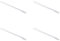 Lampada Led Per Pulsante Comando Illuminabile, Compatibile Con Bticino Living, Compatibile Con Bticino Matix (4 Pezzi, Bianco)