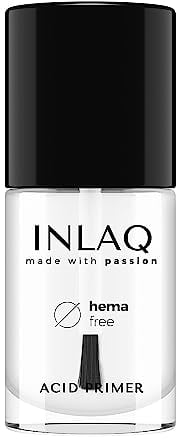 INLAQ® HEMA Free Acid Primer für Gelnägel 7ml - Säurehaltiger Primer Haftvermittler Gelnägel Acrylnägel Nagelprimer - Nagel Primer Bonder Base Coat