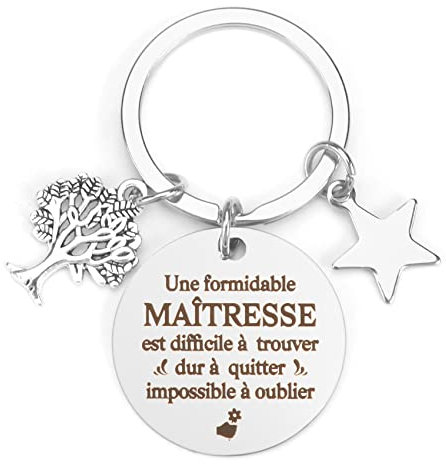 Cadeau Maîtresse, Porte Clé Maîtresse, Cadeau Maitresse D'école Fin D'année, Merci Maitresse Cadeau, Idee Cadeau Maitresse, Cadeau pour Maitresse, Cadeau Maîtresse Noël