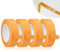 4 Rollen Abdeckband Maler 30mm x 50m Goldband Klebeband, Klebeband Maler, Painters Tape, Abklebeband Lackieren Auto, Abklebeband Maler Goldband, Maler Kreppband für Dekoration Maler Autolack Verputzen
