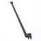 Stabilisator Haltestange 48cm für Duschen Duschabtrennung Glaswand Walk in Dusche 360°drehbar Aluminium Duschkabine Glasdicke 5-8 mm mit Gelenk flexibel Matt Schwarz (1 stück)