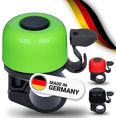 TRAILWOLF Fahrradklingel Mountainbike - Grün - Fahrradklingel laut, Rennrad Klingel, MTB Klingel - Klingel Fahrrad, Fahrrad Klingel, Fahrradglocke, Bike Bell - Made in Germany