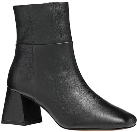 Geox D Coronilla B, Stivale alla Caviglia Donna, Nero, 38.5 EU