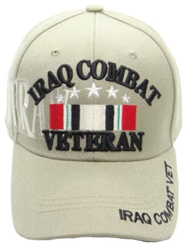First Military Choice Iraq Combat Veteran Baseball Cap (Beige), Beige, 0-1