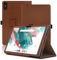 Custodia per UMIDIGI A15 Tab, 11 inch, Cover Tablet UMIDIGI A15 Tab, Copertura Protettiva Pieghevole con Supporto per Matita e Cinturino da Polso, Protezione Completa. (Marrone)