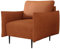 Mirjan24 Sessel Larow, Polstersessel mit schmale Armlehne Relaxsessel Ohrensessel Hochwertiges Armsessel Einzelsessel Loungesessel (Velo 627)