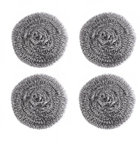 4 Pack Kettle Descaler Balls - Stainless Steel Reusable Kettle Limescale Remover Balls Remove Limescale & Prevent Furring, Premium Limescale Descalers Wire Ball for Kitchen Restaurants Camping