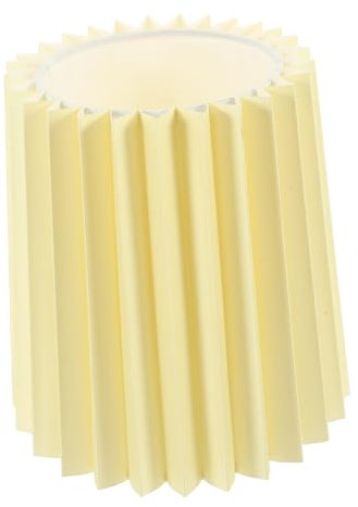 jojofuny Lampenschirm Aus Textil Mit Feinen Falten Kleiner Stoffschirm Für Tischlampe Wohnliches Licht Langlebiges Für Schlafzimmer Und Wohnzimmer Im Warmen Beige