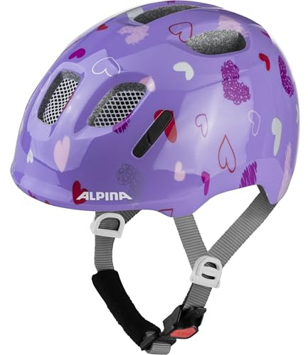 ALPINA Ximo 2 - Leichter, Sicherer und Bruchfester Fahrradhelm, mit optionalen LED-Licht, Für Kinder
