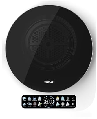 Cecotec Kompakter Ablufttrockner 3 kg Bolero DressCode Dry 3400V, 8 Programme, Klasse G, Intelligente Automatische Trocknung, FullColor Display, UV Care Funktion, Dry Shoe Pro und Delay Start, Weiß