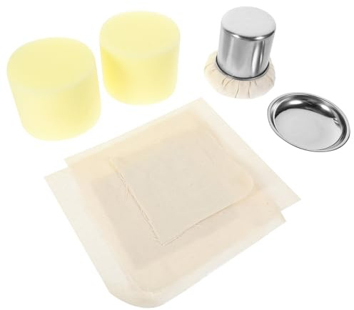 LABRIMP Brosse À Huile Pour Crêpes Pinceau De Cuisine Réutilisable Avec 2 Tissus De Remplacement Noyau Intérieur Et Plateau Pour Étaler L'Huile Uniformément Sur Crêpière