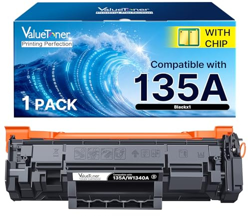 Valuetoner 135A W1350A Schwarz Toner Ersatz für HP 135A W1350A Toner für HP LaserJet M209dw MFP M234 M234dw M234sdw M234sdn (Schwarz,Mit Chip)