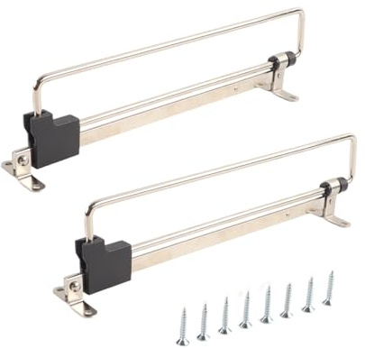 Ubric Juego de 2 barras telescópicas de 25 cm para colgar ropa, para armarios y trasteros