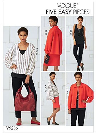 Vogue Patterns Misses Top,Skirt and Pants, Tissue, Multi-Colour, 15 x 0.5 x 22 cm