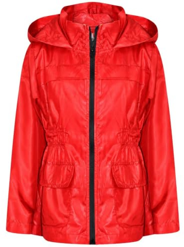 A2Z 4 Kids Raincoat Jackets Windbreaker Waterproof Parka Shower Resistant Hooded Raincoat Children Girls Boys Age 5-13 Years