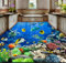 Tapete Kinderzimmer Fototapete Unterwasserwelt tropisches Toiletten-Badezimmer 3D Bodenbelag Tapeten Vliestapete Modern Schlafzimmer Wandtapete Bildtapete Wand Dekoration