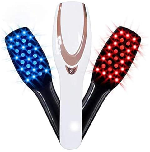 Phototherapy Scalp Massager Comb for Hair Growth, Phototherapy Hair Regrowth Brush,Anti Hair Loss Head Care Electric Massage Comb Brush with USB Rechargeable