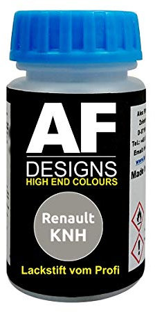 Stylo de retouche compatible avec Renault KNH Gris Etoile Metallic vernis à séchage rapide peinture pour retouches peinture automobile