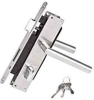 Kastenschloss Edelstahl - Eckiges Modell