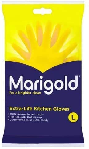 Marigold 2 x Extra Life Kitchen Gloves Large Case of 6