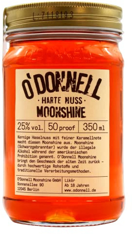 O`Donnell Moonshine Harte Nuss 25% vol, 350ml