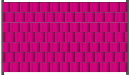 Wallario Zaun Sichtschutz Windschutz für EIN- und Doppelstabmattenzäune in der Größe Breite 2,50m x Höhe 1,40m, Motiv: Pink