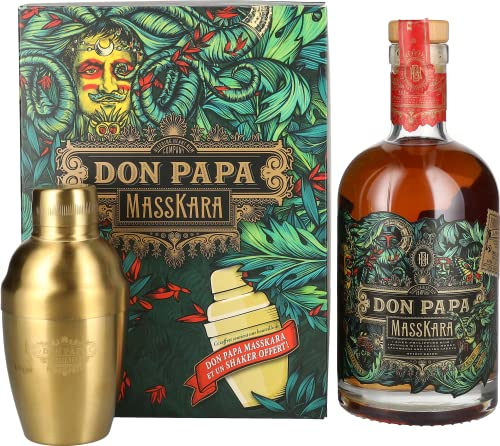 Don Papa MASSKARA 40% Vol. 0,7l in Giftbox with Shaker