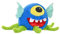 Wild Republic Monsterkins Muck, Ausgestopftes Tier, 45 cm, Geschenk für Kinder, Plüschtier, Spielzeug aus Recyclingmaterial, umweltfreundliches Spielzeug, Kinderzimmer Dekor