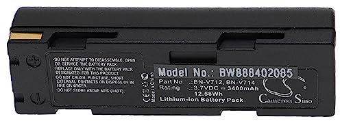 vhbw Akku kompatibel mit JVC GR-DV1, GR-DV14, GR-DV1U, GR-DVJ70, GR-DV1W, GR-DV2, GR-DV70E Videokamera Camcorder (3400 mAh, 3,7 V, Li-Ion)