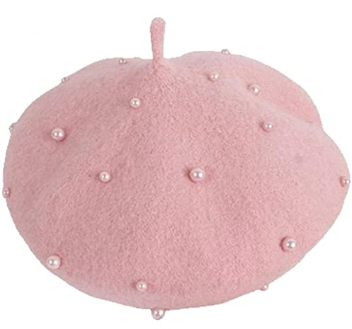 Kindermädchen Französische Wolle Perle Berets Prinzessin Warme Mode Kleinkind Mädchen Cap Hats Herbst Winter Kleinkind Mädchen Hüte