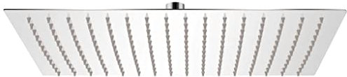 WIFESE Soffione doccia a pioggia in acciaio inox, 30 x 40 cm, rettangolare, per risparmiare acqua, soffione a pioggia, soffione a risparmio energetico, soffione doccia doccia doccia soffione doccia