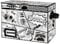 YNSZAS Comic Book Storage Box, 15.8 X 7.8 X 11.8, Collapsible Short Box, Holds 160-180 Comics, Heavy Duty Bin Container Holder Shelf (Cartoon Rocket)