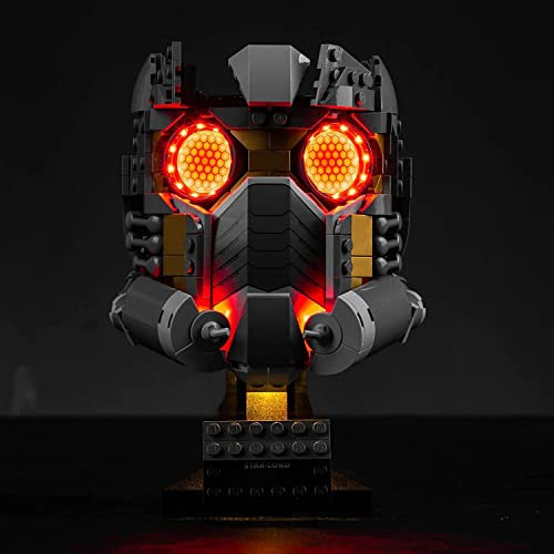 Led Licht Set für Lego 76251 Star-Lord's Helm Set (Kein Lego-Modell), Dekorations Led Beleuchtungs Set für Lego Infinity SAGA Star-Lord's Helmet, Kreative Spielzeuglichter für Erwachsene