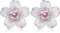 ORAZIO Orecchini Fiore Rosa per Donna Orecchini a Bottone in Argento Sterling 925 Fiori di Ciliegio Fiore Bianco Rosa CZ Cartilagine Orecchini a Bottone Ipoallergenici Gioielli Regali per Bambini