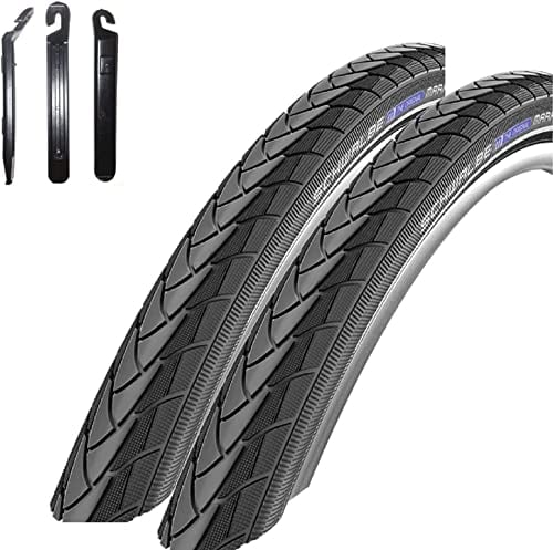 2 x Schwalbe Marathon Plus Performance SmartGuard E-50 schwarz-Reflex 40-584 (27,5 x 1,50) inkl. Reifenheber