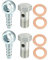 QUARKZMAN 4 Stücke Hohlschraube M10x1mm Hohlschrauben Bremsenzubehör Adapter Unterlegscheibe Kit