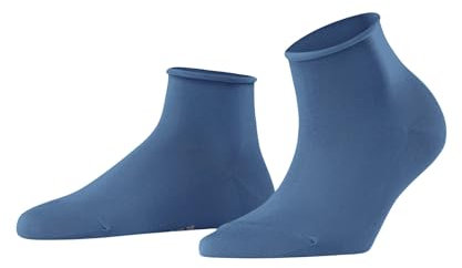 FALKE Damen Socken Cotton Touch W Sso Baumwolle einfarbig 1 Paar, Blau Nautical 6531, 35-38