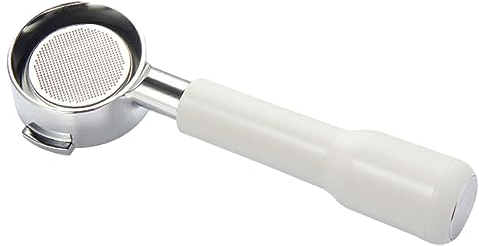 VUIUYOIES Soporte de Filtro para máquina de café de Maciza, portafiltro sin Fondo con Mango de, colador de café, C2 PLÁSTICO Blanco