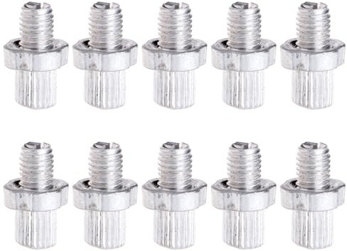SueaLe 10Pcs M6 Aluminium Alloy Brake & Clutch Cable Adjuster Set for Motorcycle Bike Brake Cable Handle Adjuster Nut Bolts