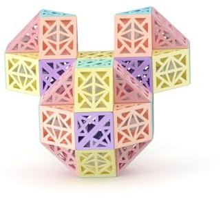 ROXENDA Magic Snake mit 36 Blöcke, Magische Schlange Würfel Twist Puzzle - 3D Fidget Knobelspiele Mitgebsel Kindergeburtstag für Kinder Erwachsene - 1 Pack