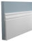 Asta 2 metri lineari Battiscopa Ducale in Polimeri 10x140x2000 mm BIANCO - Zoccolo da cucina resistente agli urti