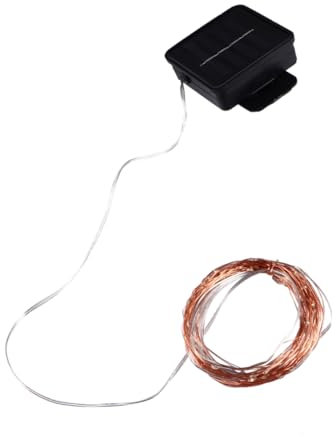 HOMSFOU Solar-Kupferdraht beleuchtet im Freien wasserdichte Weihnachtsfeiertags-Dekorations-Garten-LED-Schnur-Lichter sonnenbetriebene Lichterketten Solar Einmachglas Lichterketten leds