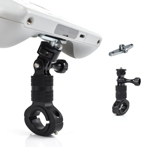 KOQINVIZ Aluminium-Fahrrad-Lenkerhalterung für DJI RC/RC2-Fernbedienung, Verstellbarer Fahrradhalterungsadapter für DJI Mini 4 Pro/Mini 3 Pro/Mini 3, Schwarz